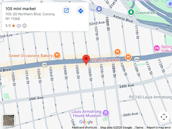 Location, 105-20 Northern Blvd, Corona, NY 11368